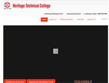 Tablet Screenshot of heritagetechnicalcollege.com